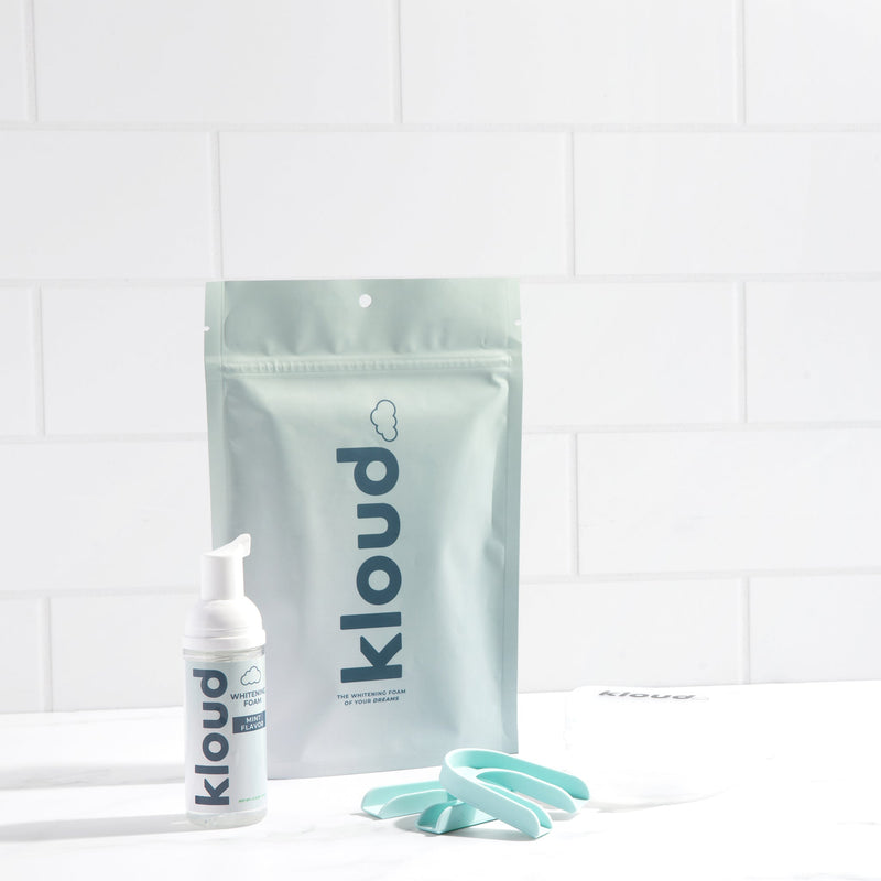Kloud... The Whitening Foam of your Dreams. Complete kit offered by CustMbite.